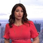 Maria’s pink ruffle sleeve dress on Today