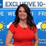 Maria Larosa’s red belted dress on Today