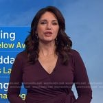 Maria’s purple wrap dress on Today