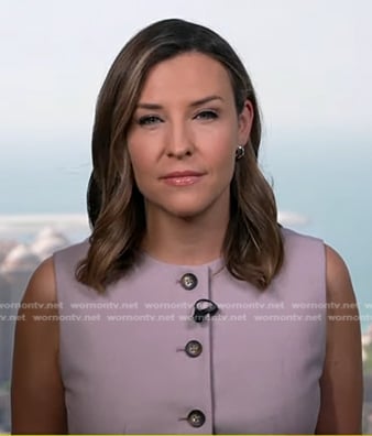 Mary's pink vest on Good Morning America