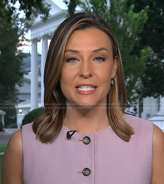 Mary's pink vest on Good Morning America
