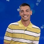 Matt Rogers’s yellow stripe polo on Today