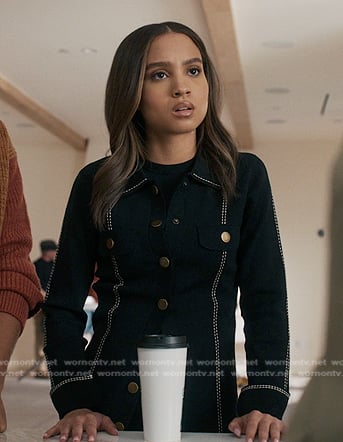 May's black shirt with white stitching on 9-1-1