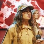 Maya’s khaki Adidas top on The Studio