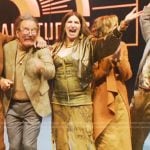 Maya’s printed cargo dress on The Studio