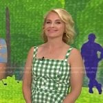Meaghan Murphy’s green gingham check dress on Today
