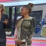 Mel B’s print long sleeve dress on Today