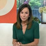Melissa Rivers’ green ribbed knit dress on Today