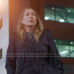 Meredith’s black trench coat on Greys Anatomy