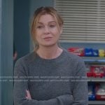 Meredith’s grey sweater on Greys Anatomy