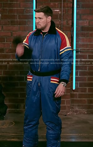 Michael Bublé's blue ski suit on The Voice