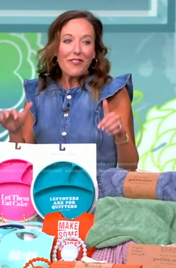 Tunno Buelow’s denim dress on The View