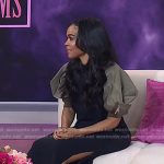 Michelle Williams’s black puff sleeve dress on Today