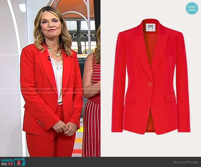 Savannah’s red blazer on Today