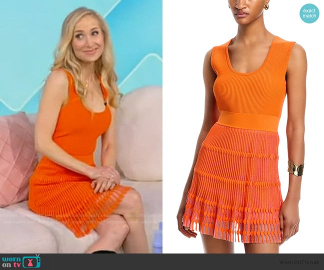 Milly Sheer Knit Mini Dress worn by Dr Whitney Bowe on Tamron Hall Show