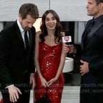 Molly’s red sequin gown at Nurses Ball 2025 on General Hospital
