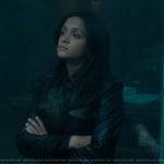 Nadia’s black leather jacket on You