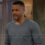 Nate’s perforated sweater on The Young and the Restless