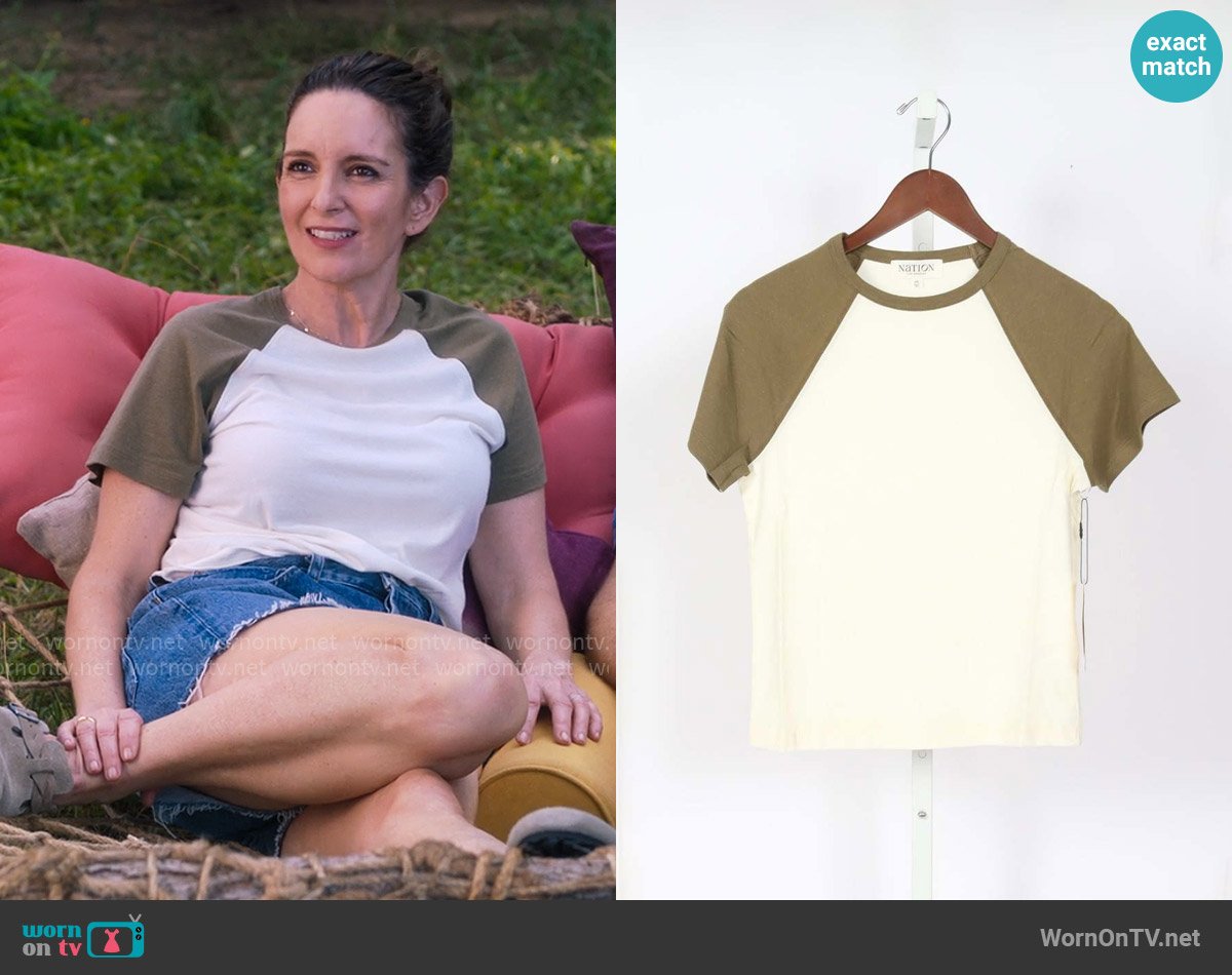 Nation LTD  Bobbie Tee worn by Kate (Tina Fey) on The Four Seasons