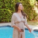 Nia’s leopard print dress on The Valley