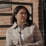 Nicole Valdes’ jacket on CBS Mornings