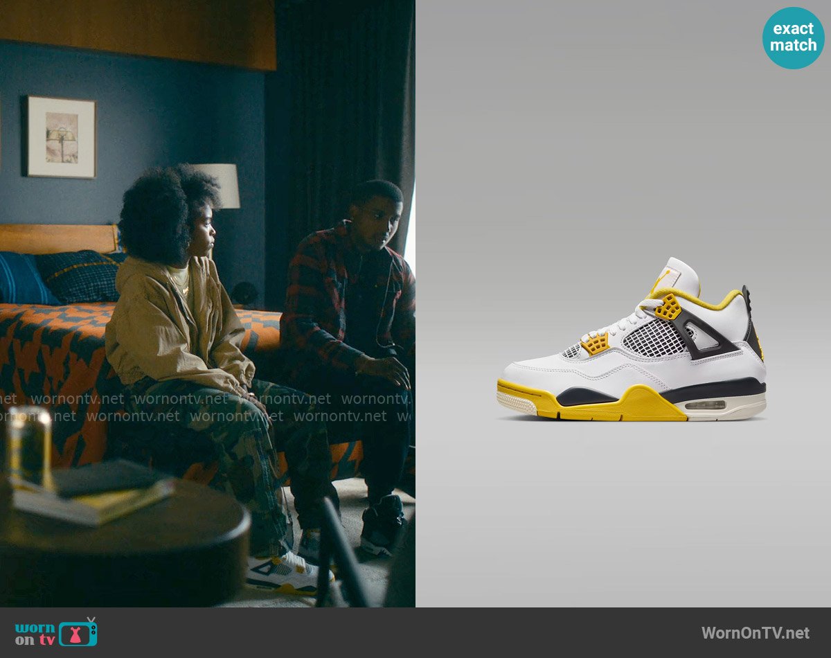 Nike Air Jordan 4 Retro in Vivid Sulfur worn by Keisha Clark (Lovie Simone) on Forever