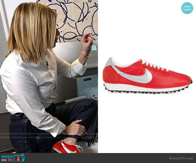 Nike LD-1000 Sneaker in University Red Silver Sail worn by Jill Martin on Today