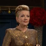 Nikki’s gold sequin birthday party dress on The Young and the Restless