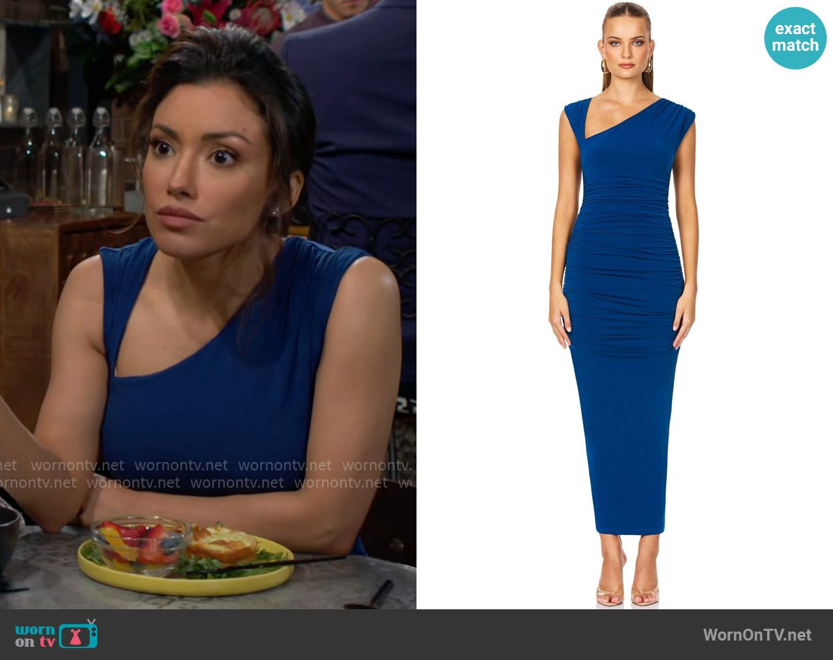 Nookie Dakota Midi Dress worn by Audra Charles (Zuleyka Silver) on The Young and the Restless