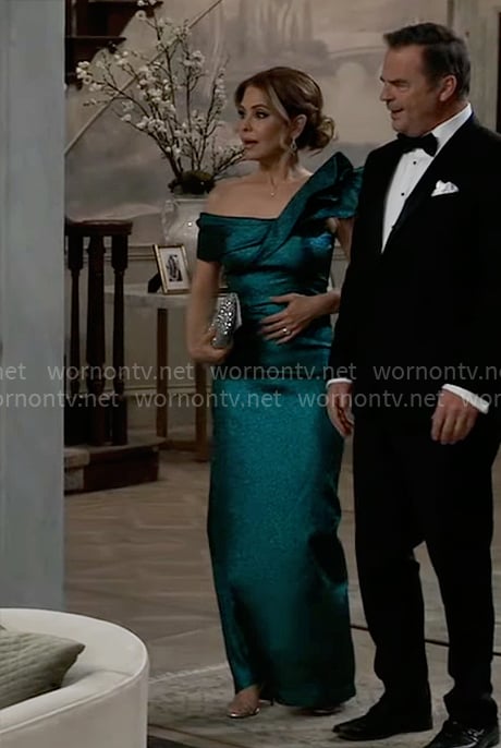 Olivia’s green ruffled Nurses Ball gown 2025 on General Hospital