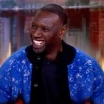Omar Sy’s mohair patterned cardigan on The View
