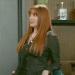 Pamela’s denim button front dress on Beyond the Gates