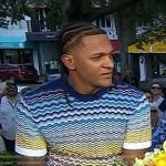 Paolo Banchero’s zig-zag stripe tee on Today