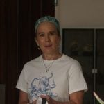 Patrice’s octopus print tee on Sirens