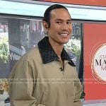 Patrick Ta's beige bomber jacket on Today