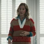 Patty’s red striped polo sweater on Grosse Pointe Garden Society