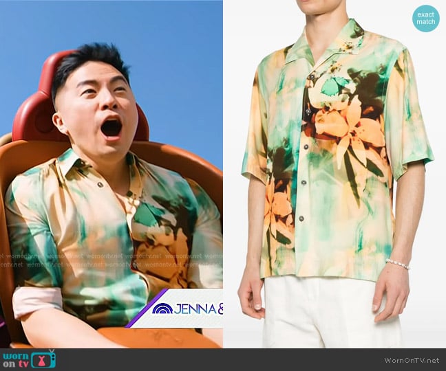 Paul Smith Painted Photograph-print Shirt worn by Bowen Yang on Today