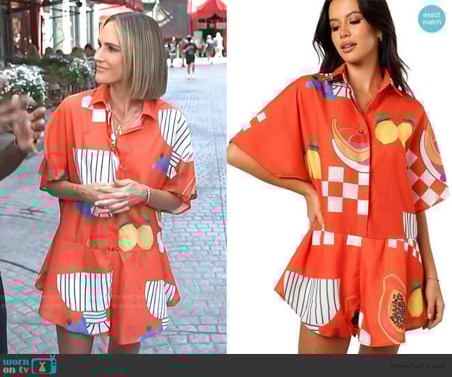 Petal & Pup Sebastian Romper worn by Keltie Knight on E! News