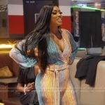 Porsha’s metallic ombre jumpsuit on The Real Housewives of Atlanta