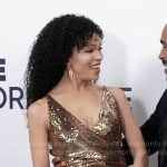 Portia’s gold sequin 2025 Nurses Ball dress on General Hospital