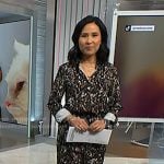 Vicky’s black print jumpsuit on NBC News Daily