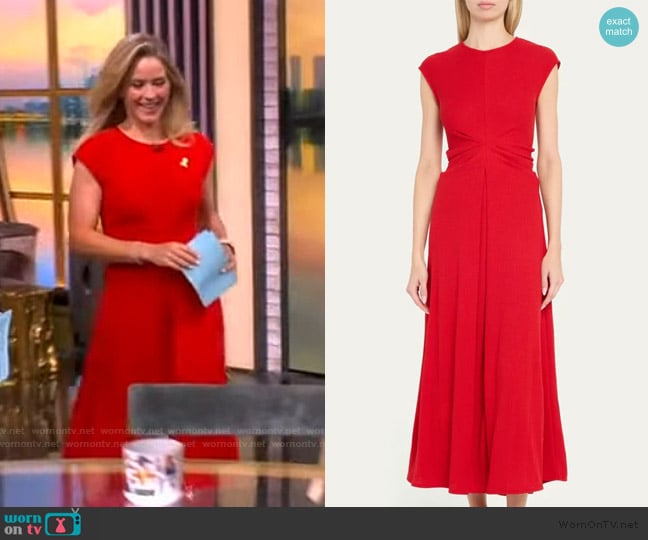 Proenza Schouler Miranda Dress worn by Sara Haines on The View
