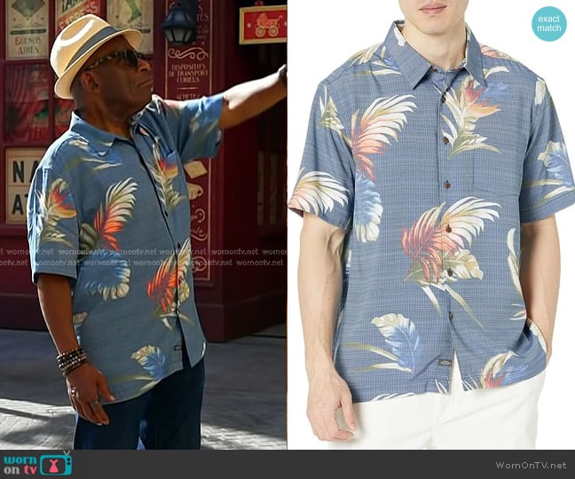 Quiksilver Waterman Short Sleeve Rainbow Floral Woven Button Down Shirt worn by Al Roker on Today