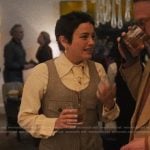 Quinn’s plaid belted dress on The Studio