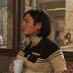 Quinn’s short sleeve stripe knit top on The Studio