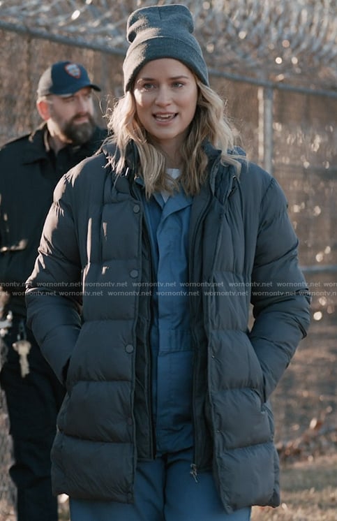 Quinn’s padded jacket on Elsbeth