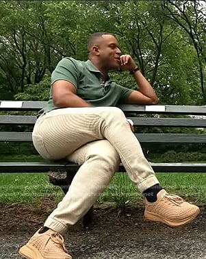 Craig’s brown sneakers on Today