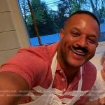 Craig Melvin’s red stripe polo on Today