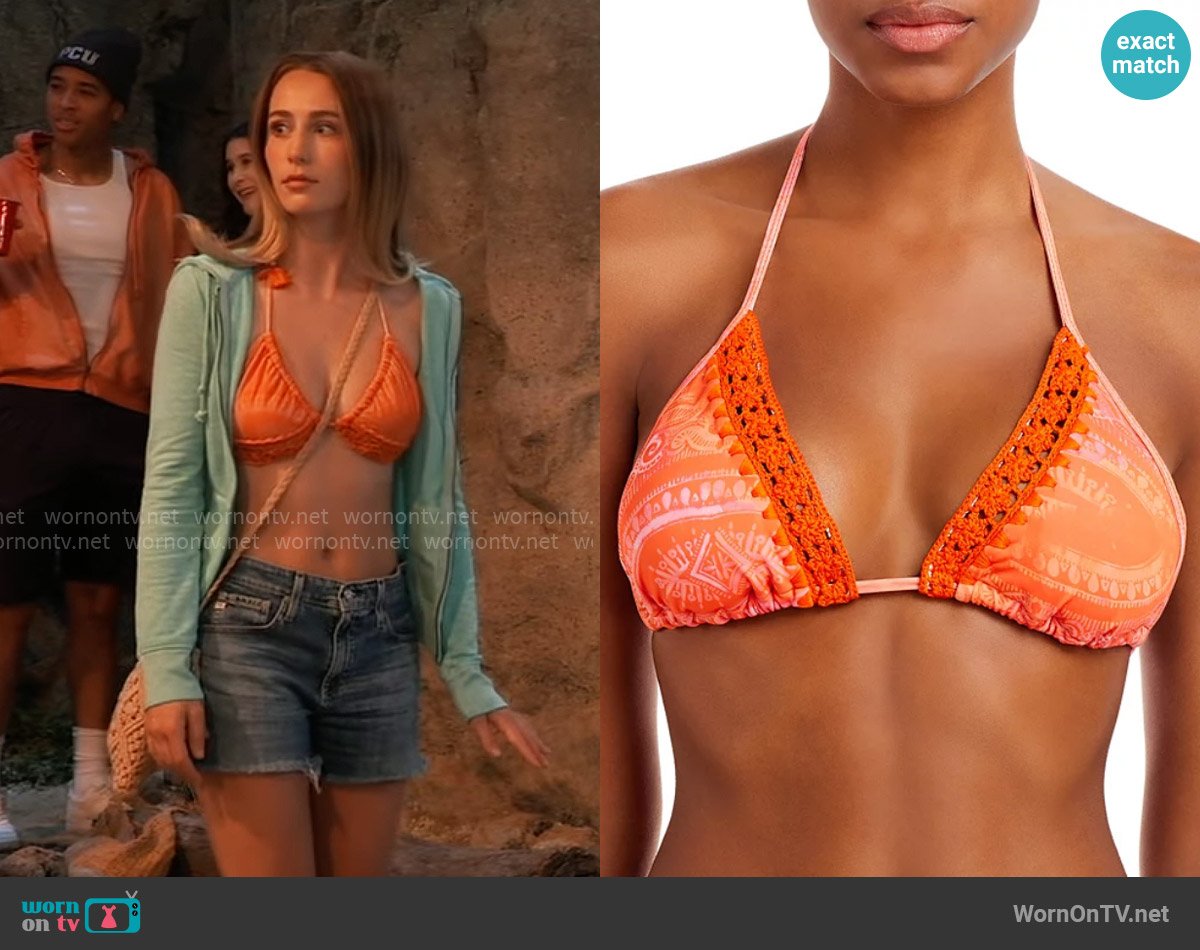 Ramy Brook Candy Triangle Bikini Top worn by Josslyn Jacks (Eden McCoy) on General Hospital