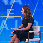 Rebecca’s black studded sandals on Good Morning America
